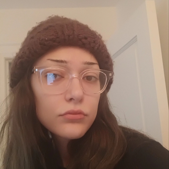 Brown chunky knit hat 👒 - Picture 3 of 5